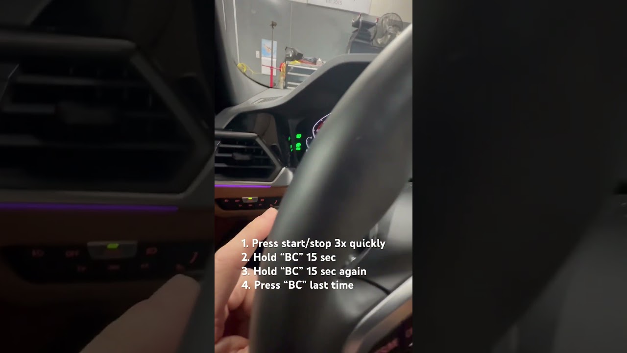 Reset 2022 BMW 4 series Oil Service