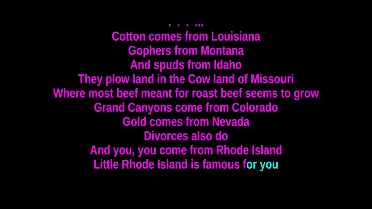 Blossom Dearie - Rhode Island Is Famous For You (Tuul Karaoke 