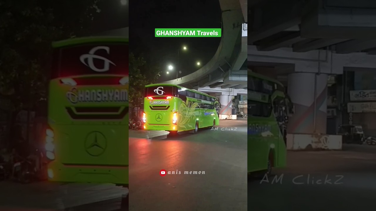 GHANSHYAM Travels Brand New AC Sleeper Bus. 