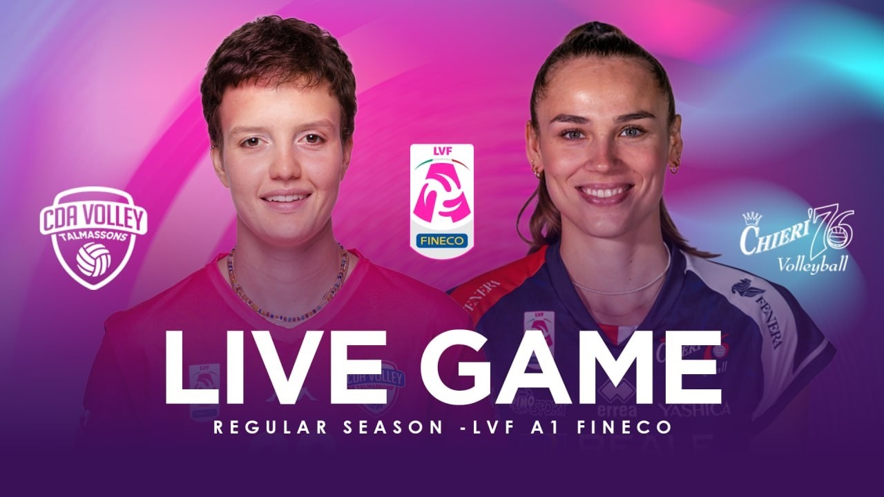 LIVE Talmassons - Chieri | 5^ Round, Serie A1 Fineco | Lega Volley Femminile 2026/27