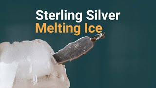 Sterling Silver Ice Cutting Test | Thermal Conductivity Example by The Boring Voice 1,001 views 2 years ago 1 minute, 11 seconds