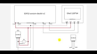 DS18B20 подключаем к ESP32, измеренную температуру выводим на дисплей , программа на MicroPython.