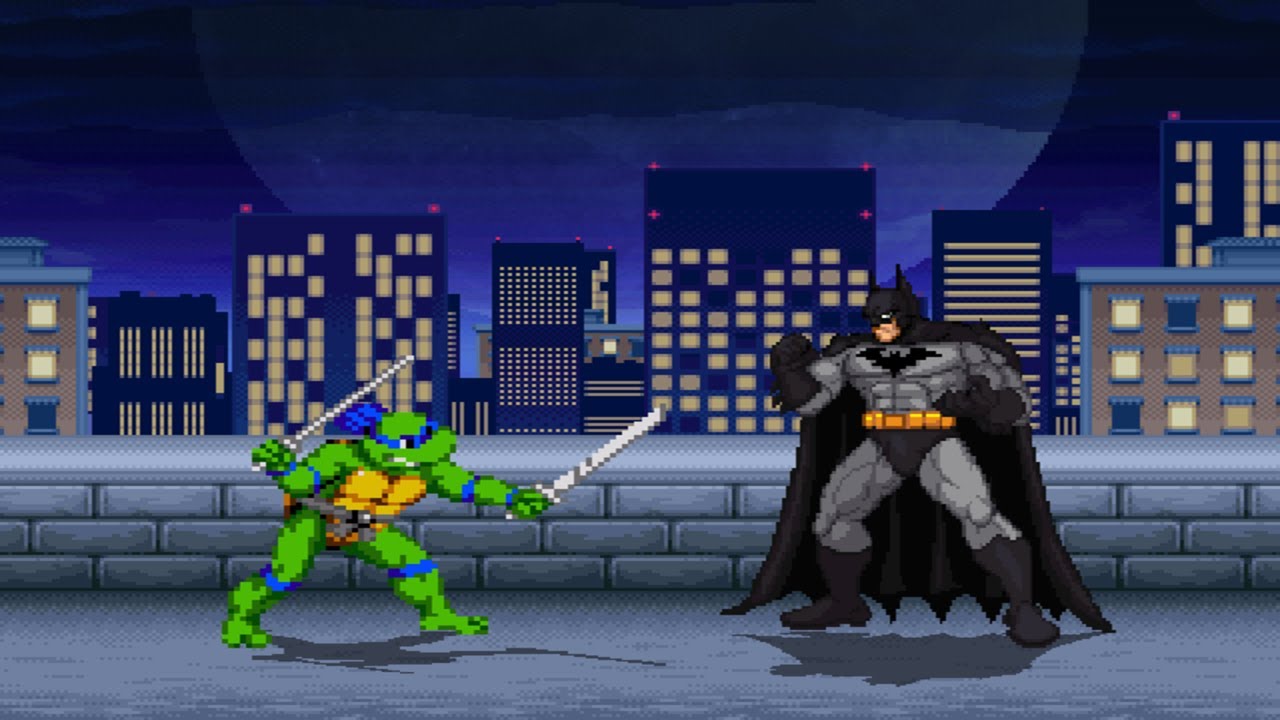 MUGEN: Leonardo (Me) Vs Batman - YouTube