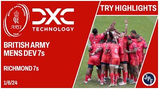 Army 7s Men Dev Richmond 7s Try HIGHLIGHTS 1-6-24