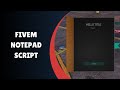 Revolutionize Your FiveM Server with the Ultimate Notepad Script!