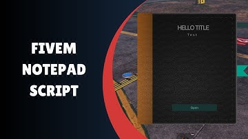 Revolutionize Your FiveM Server with the Ultimate Notepad Script!