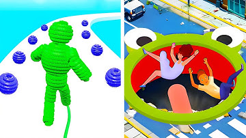 Rope Man Run VS Hole io - SpeedRun Gameplay Walkthrough (Android,iOS) NEW UPDATE Ep 486