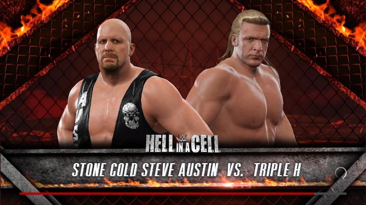 Stone Cold, Steve, Austin versus Triple H.
