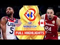 Usa  vs canada   full game highlights  fiba basketball world cup 2023