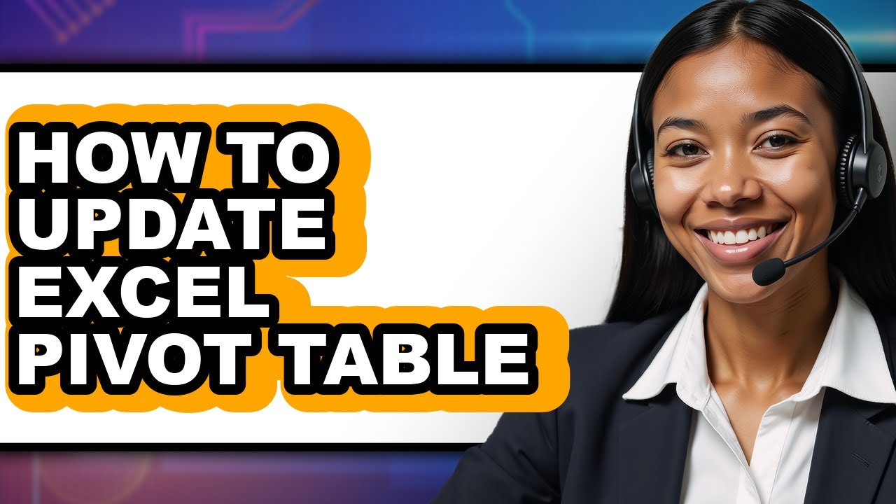 How to Update Excel Pivot Table (only Way) - YouTube
