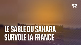 Le sable du Sahara survole la France