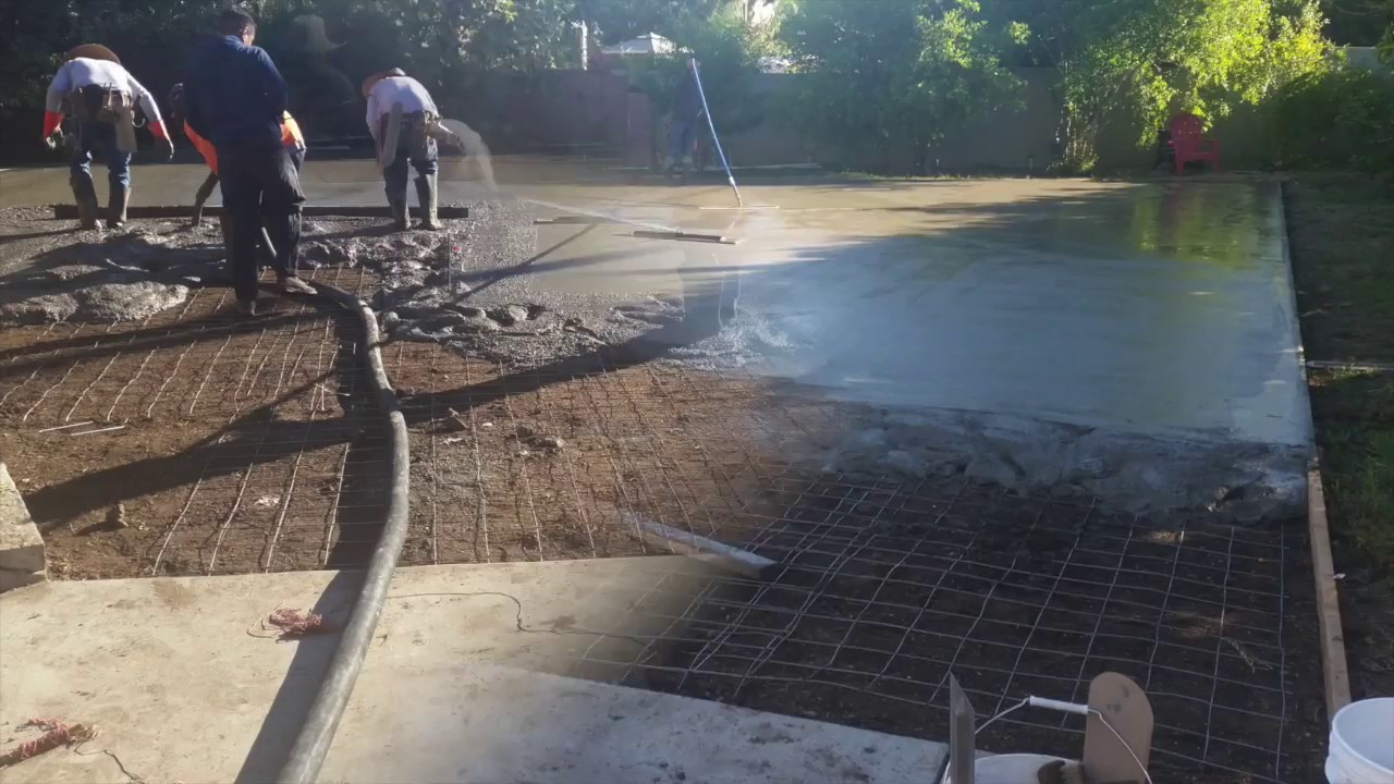 Como hacer un concreto perfecto para tu patio. YouTube