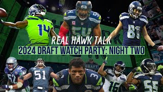 Real Hawk Talk Draft Watch Party: Night Two of the 2024 NFL Draft
