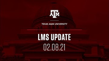 LMS Update - February 2021
