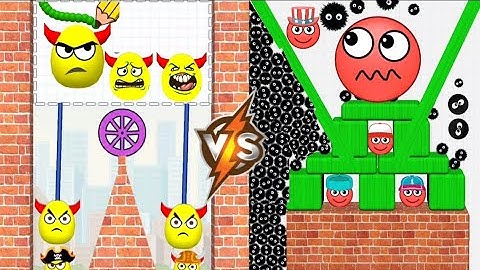 DRAW TO SMASH vs HIDE BALL brain teaser games logic puzzle gameplay #hideball #drawtosmash #games
