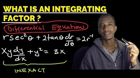 Integrating factors | First Order (Non-linear) differential Equations