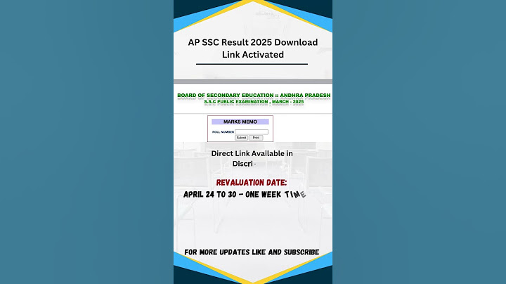 AP SSC Result 2025 Download Link Activated || Marks Memo Link #apssc