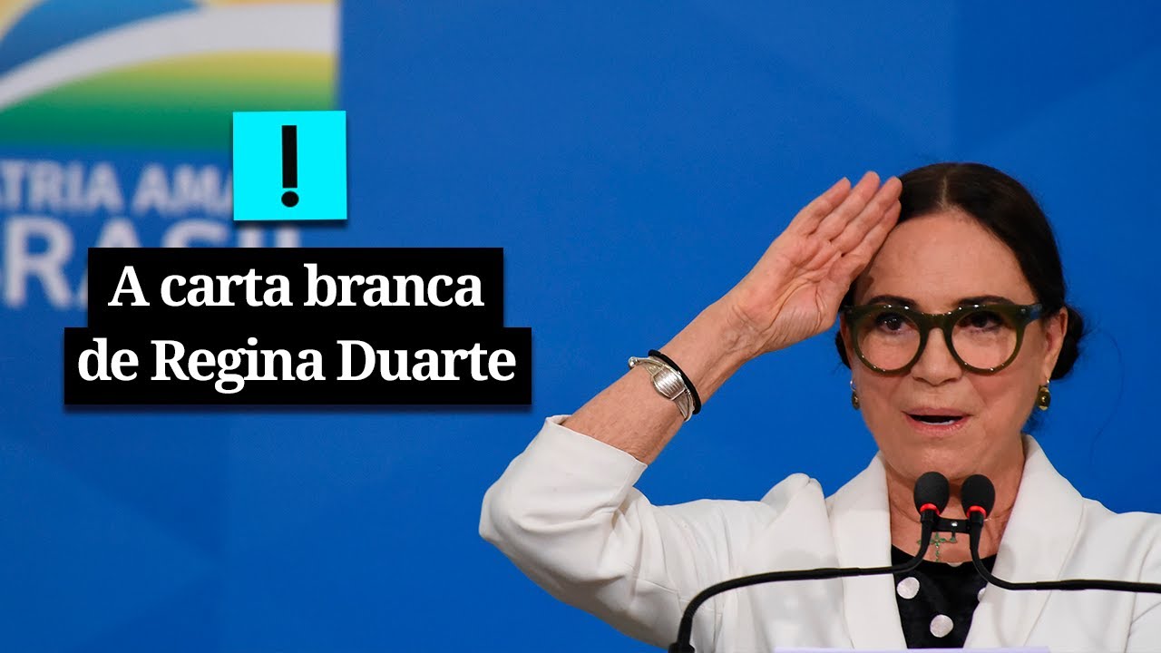 "Carta branca Não vou esquecer, presidente", diz Regina 