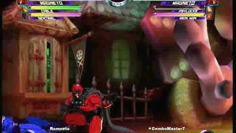 MvC2 Online (360): Brett (Row) vs ComboMaster7 (Mag/Psy/IM) 13 .:3.2.10:.