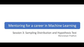 Session 3: Sampling Distribution and Hypothesis Test