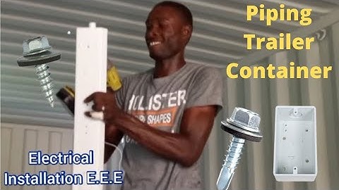 How to mount electrical boxes onto a trailer container !! Proper screws to use mount boxes on metal