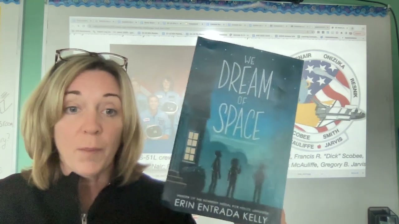 Book talk kg virtual classroom- We Dream of Space by Erin E. Kelly
