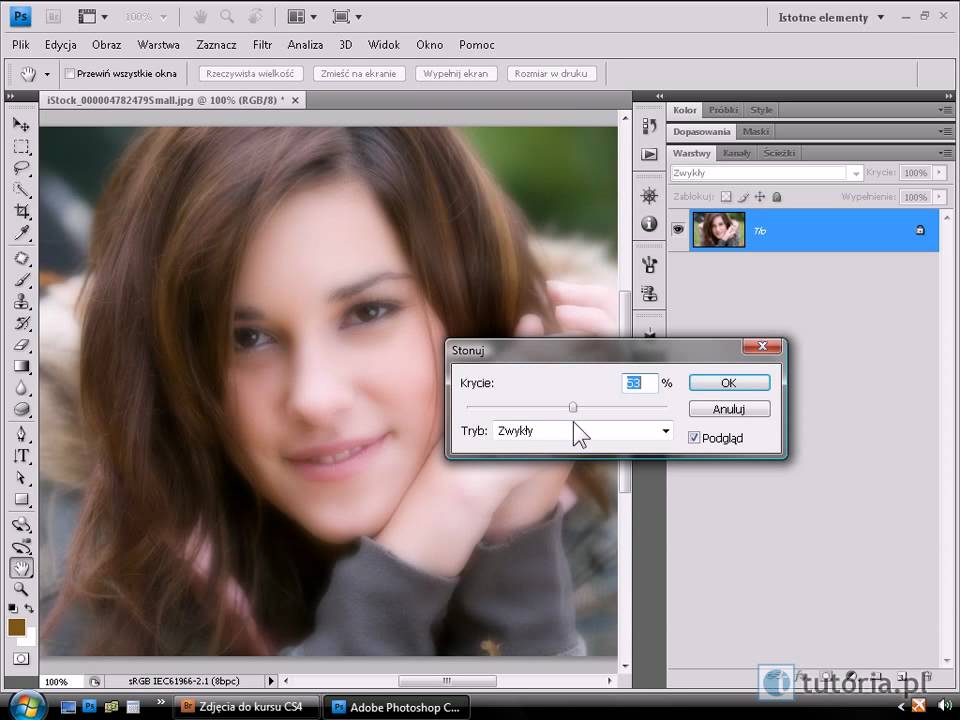 Photoshop Cs4 Jak Poprawic Zdjecie Portretowe Youtube