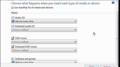 How to setup autoplay in Windows 7
