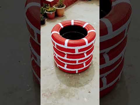 Video: DIY tire crafts for the garden