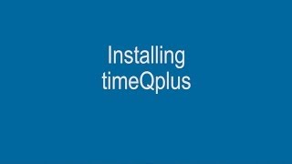 How To Install Acroprint timeQplus Software