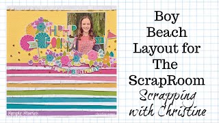 BIRTHDAY SCRAPBOOK LAYOUT - Simple Stories Magical Birthday