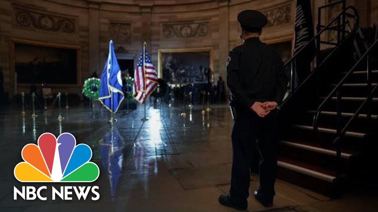 Live: Officer Brian Sicknick Lies In Honor At Capitol | NBC News