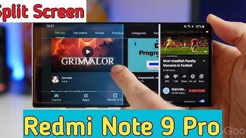 How to enable Split Screen in Redmi Note 9 Pro | Split Screen Features