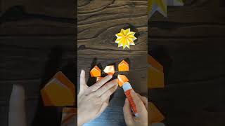 🌸 How to fold a beautiful Origami Star Flower in 1 minute!