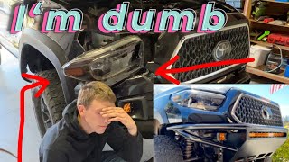 I’m an idiot, now watch me build a bumper on my Tacoma