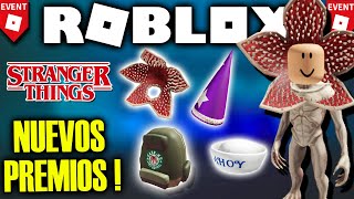 Consigue Nuevos PREMIOS y AVATARES! EVENTO STRANGER THINGS DE ROBLOX! (Eventos de Roblox 2021)