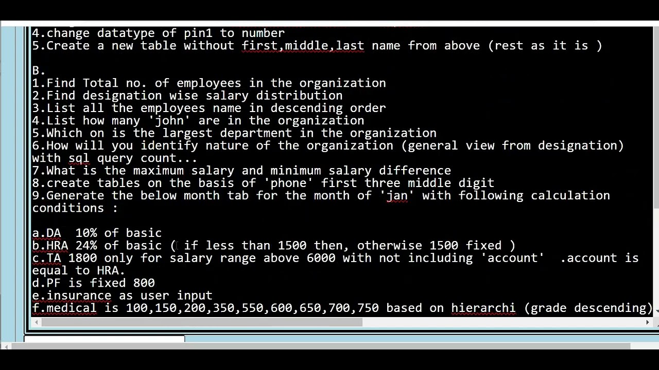 How to handle sql typical queries ? - YouTube
