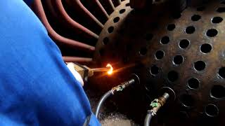 BOILER RETUBING (Induction Heating Tube Shrinkers) for safely remove the Tubes on drum/tube sheet