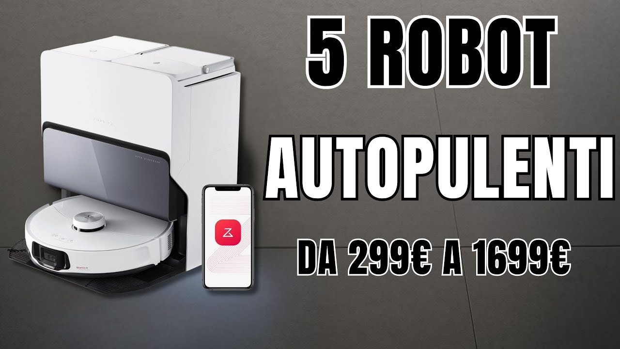Robot aspirapolvere con stazione autopulente