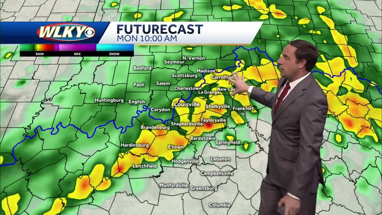 Rain on the way for Monday - YouTube