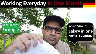 How Much You Can Earn in One Month by Working All days in Germany