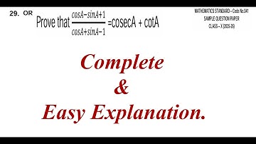 Prove that (cos a - sin a + 1)/(cos a + sin a - 1) = cosec a + cot a
