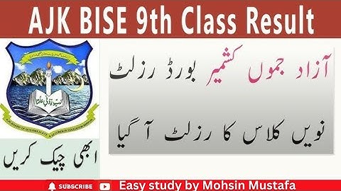 "AJK BISE 9th Class Result 2024: Step-by-Step Guide to Check Your Result"
