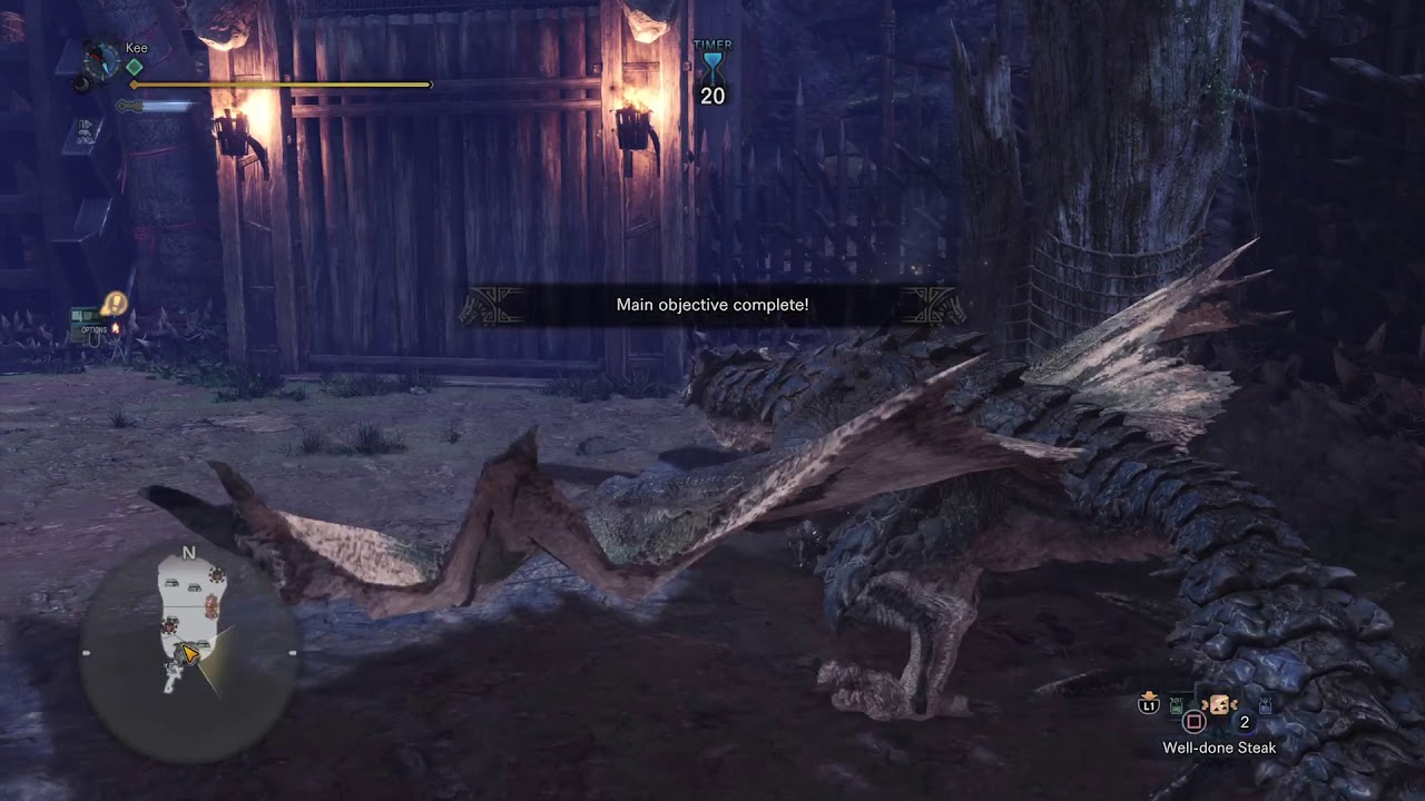 Azure Rathian Monster Hunter World fitting death to Azure Rathalos - YouTube