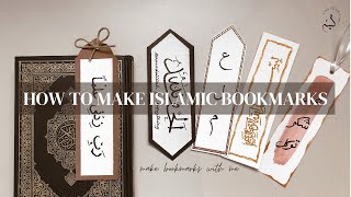 How to make Islamic Bookmarks | Easy DIY Bookmark ideas
