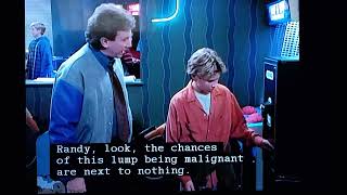 Tim Allen Home Improvement Tim look for Randy and Randy crying and Tim hug Randy worrying 