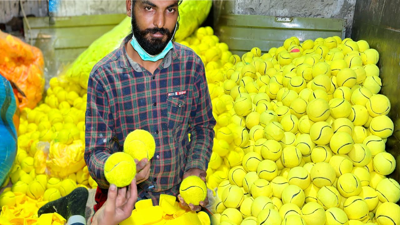 How Tennis Balls are Made \\ Tennis Ball Mystery Solved! Inside the