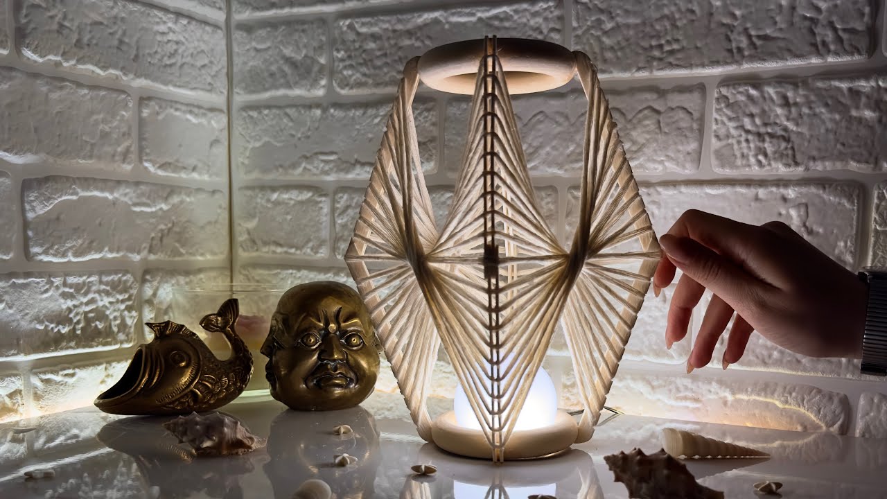 DIY String Art Lantern | Easy Home Decor Idea 🪵 - YouTube