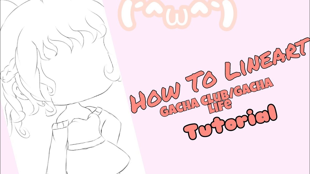 How to make Lineart // Gacha Tutorial // Gacha Club/Life // Ibis paint ...