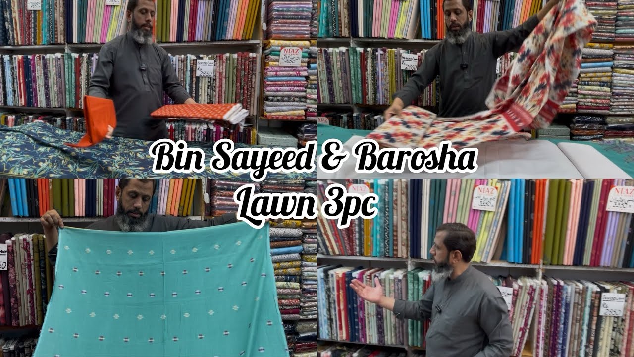 Bin Sayeed || Barosha Lawn || NIAZ CLOTH 